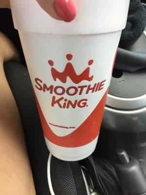 Strawberry smoothie $5..something after tax