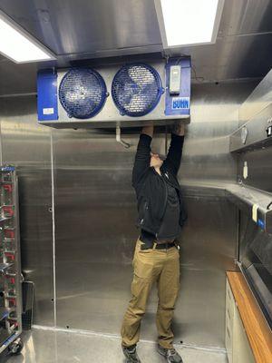 Walking cooler installation