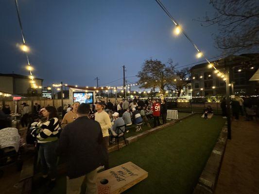 One of two patios