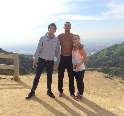 Runyon Canyon runs with some of the crew!