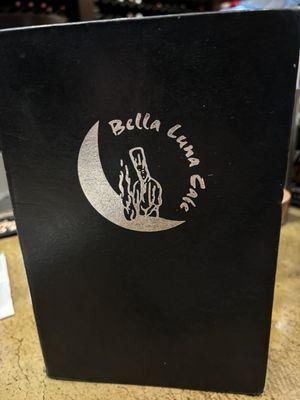 Cover of the drink menu