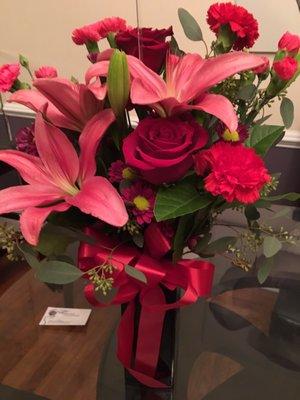 Birthday Flowers delivered today (Federal Holiday) 1/16/17.. Beautiful!