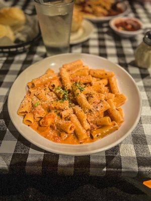 Rigatoni with Cardinale Sauce