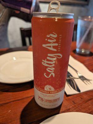 Salty Air blood orange seltzer