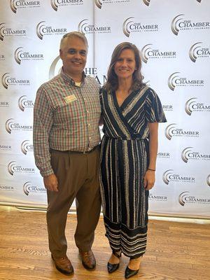 Erin Davis, Clinical Development Leader at Ladder of Success ABA, had a great day at the Aurora Chamber of Commerce luncheon