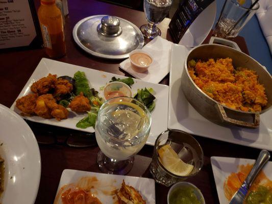 Pork Mofongo, Chicken dhicharrones, Chicken w/yellow Rice..