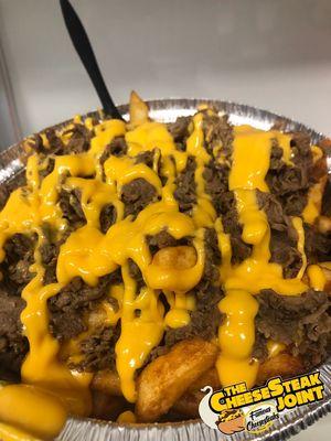 Large steak & cheese fries