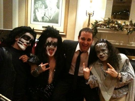 Chad w/ mini kiss - Friars Club - New York, NY