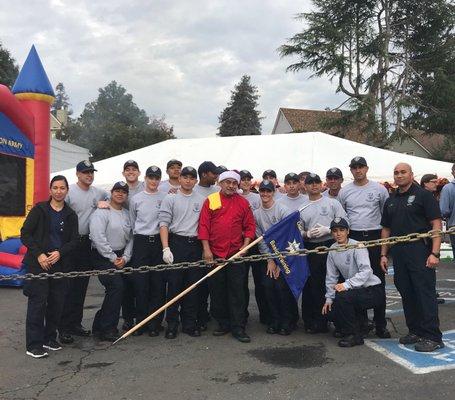 Thanksgiving 2017 OPD cadets volunteering.. they did an amazing job BTW