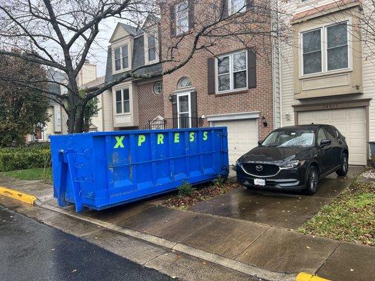 25 Yard Roll Off Dumpster in Manassas