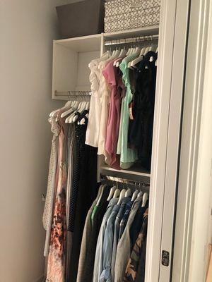 The attention to detail on organizing my closet!!