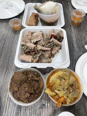 Sinigang, Cebuchon, beef steak, upo with shrimp