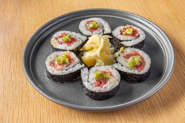 Toro roll with fresh wasabi