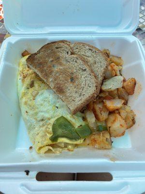 Veggie omelet