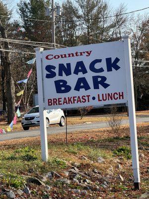 Sign in front on Route 44 in Coventry