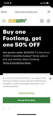 BOGO 50%