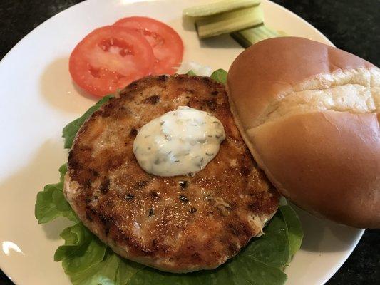 Salmon burgers