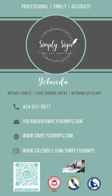 Here's my business card. Please book your appointment today!