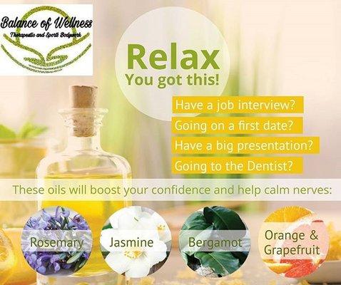 We offer aromatherapy