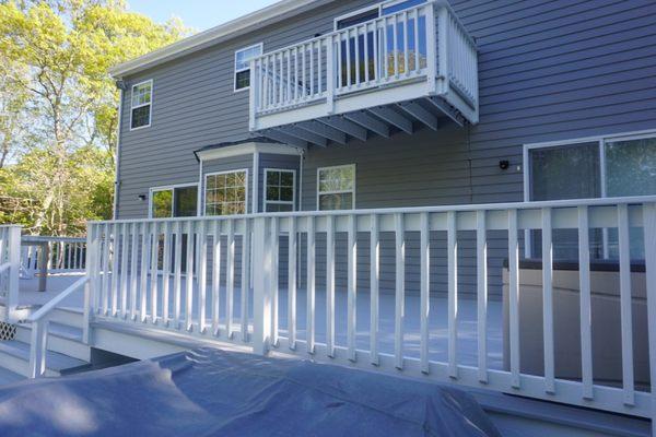 Deck painted in East Hampton, Ny