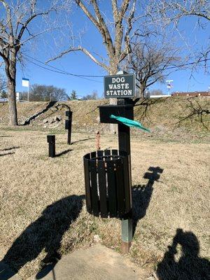 Dog waste stations!