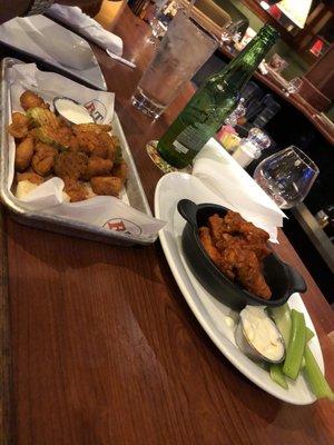 Appetizers:Nashville Shrimp & Buffalo Wings