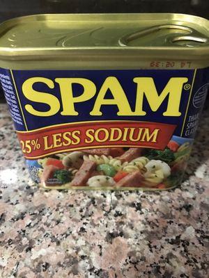 Spam 25% Less Sodium