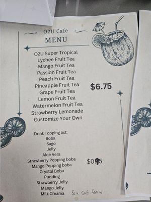 Menu 1/2