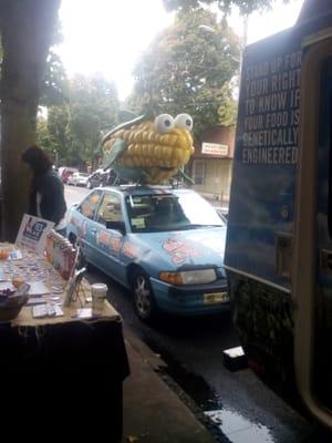 The  anti-GMO car in St. Johns