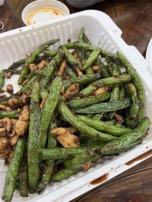 93. String Beans Szechuan Style add chicken