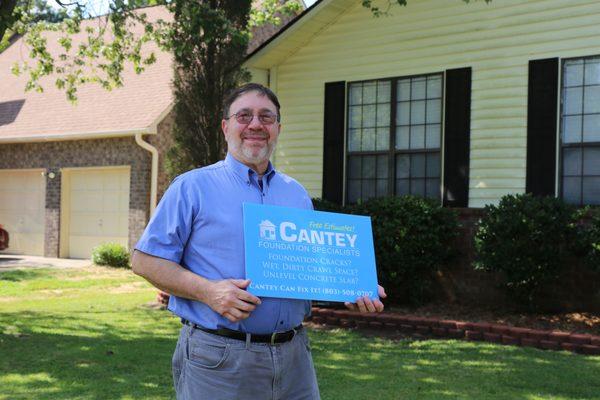 Belekis of Greenville loves the crawl space work Cantey did for him!