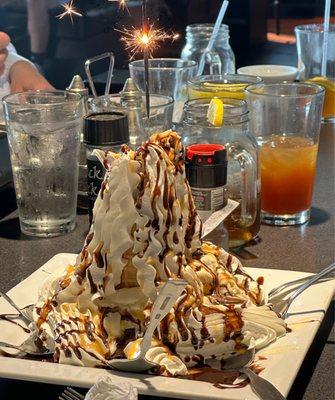 Volcano for dessert