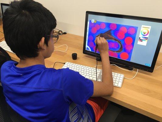 Kids Digital Art Classes at One River School