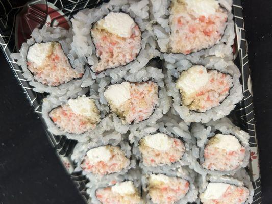 Crunchy Roll Sunday - with cream cheese added