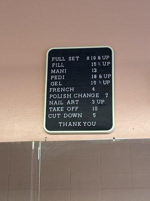 Prices