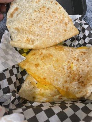 Cheese Quesadilla instead of Carne Asada Quesadilla