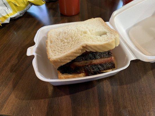 Brisket sandwich