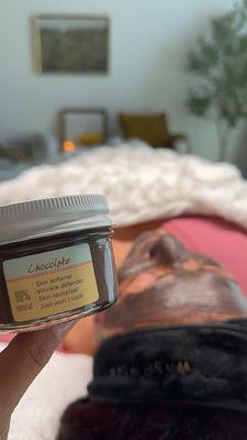 Chocolate anti aging mask