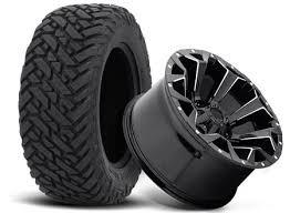 Brand name tires and wheels available for purchase