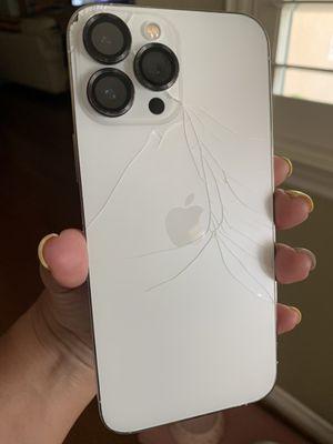 My cracked phone -which I have iPhone care ( insurance) but geek quad did not help -they did not have my part .