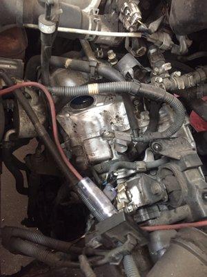 Replaced new starter motor on Toyota rav 4