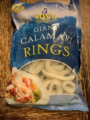 Fry em calamari rings will be marinating in buttermilk to tenderize.  Great price at $6.99