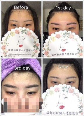 Semi-Permanent Brows by: Nora Gao