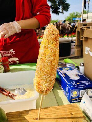 Elotes and Tamales stand