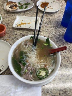 P2. Pho Tai Amazing lean eye round steak Pho