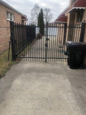 wrought iron gate installed over twenty-one years ago