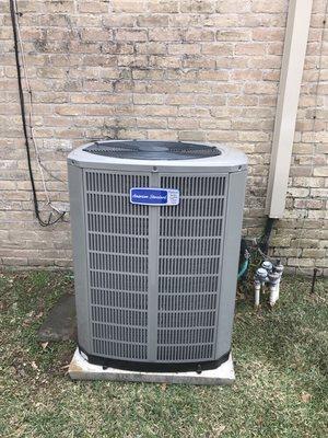 Brand new 18 Seer System in Champions. These are the best systems made by any company. American Standard. Call for a "Free Estimate"