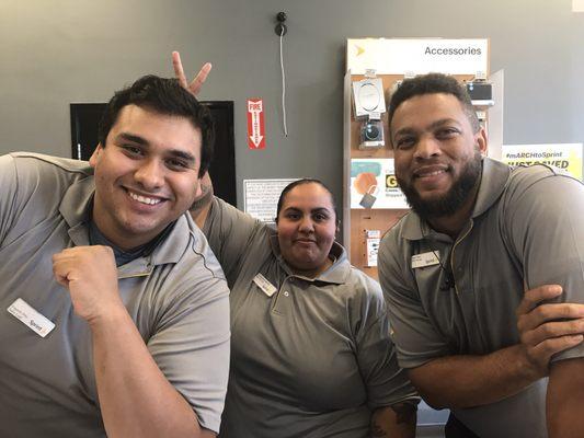 These 3 make coming to the Sprint store fun