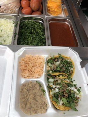 Our taco plate!