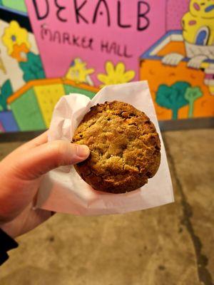 Cookie special- Walnut chocolate chip with matcha I believe. Fine though it tasted a bit doughy